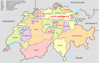 Standort der Lerch Aufzüge AG auf der Karte